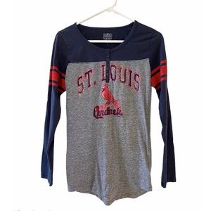 STL Cardinals 5th & Ocean Women's Long Sleeve T